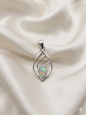 Ethiopian Opal Teardrop Pendant