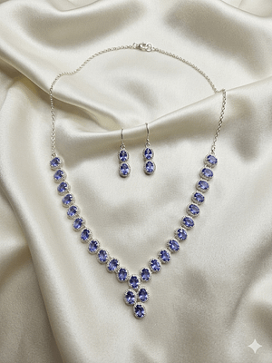 Tanzanite Elegance Necklace Set