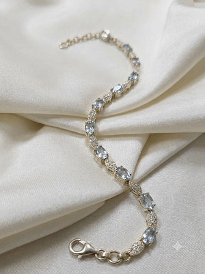 Aquamarine Tennis Bracelet