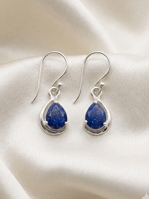 Pear Lapiz Hanging Earrings