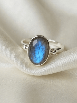 Labradorite Oval Ring