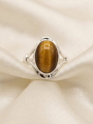 Tiger Eye Oval Ring