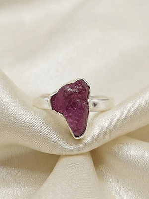 Natural Rough Ruby Ring
