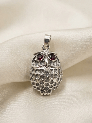 Owl Garnet Pendant Owl Garnet Pendant