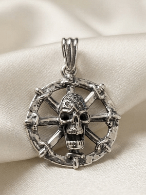 Skull Wheel Pendant Skull Wheel Pendant