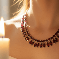 Gemini_Generated_Image_gbzfnugbzfnugbzf Elegant Red Garnet Fringe Statement Necklace for Women