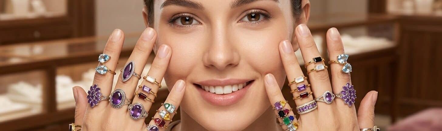 Vintage-Style Ruby Solitaire Ring