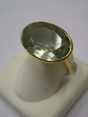 Green Amethyst Cocktail Ring