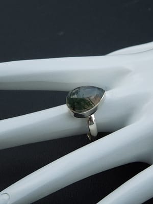 MOSS AGATE RING