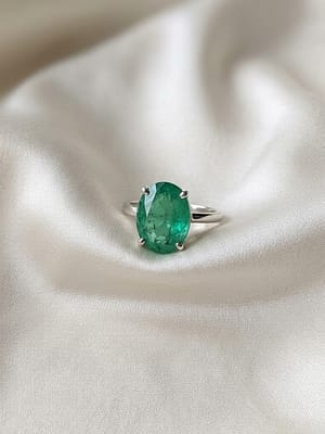 Emerald Solitaire Ring