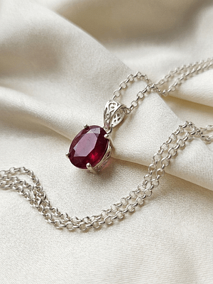 Scarlet Aura Ruby Pendant
