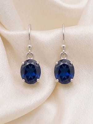Classic Sapphire Drop Earrings