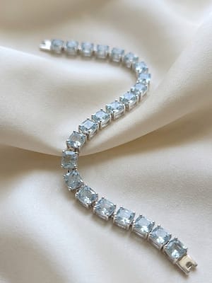 Blue Topaz Tennis Bracelet