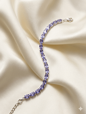 Elegant Tanzanite Tennis Bracelet