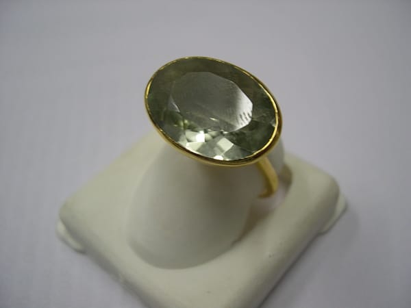 Green Amethyst Cocktail Ring