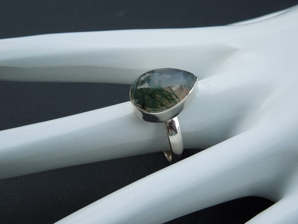 MOSS AGATE RING