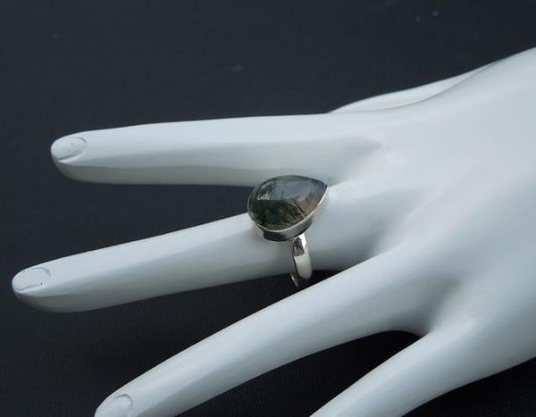 MOSS AGATE RING