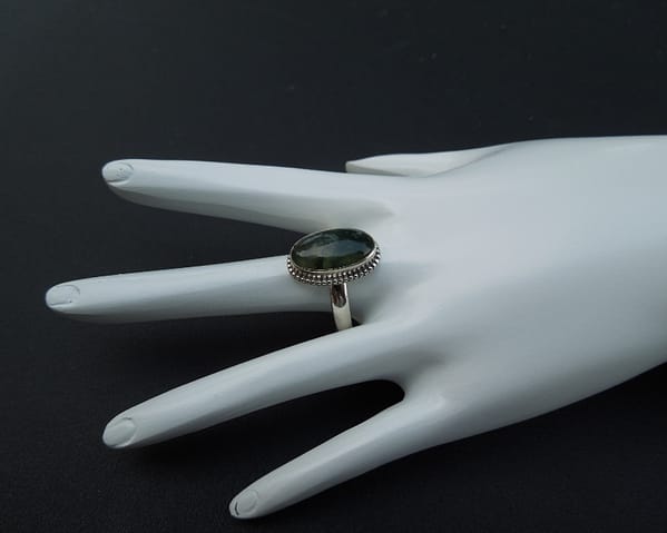 MOSS AGATE RING